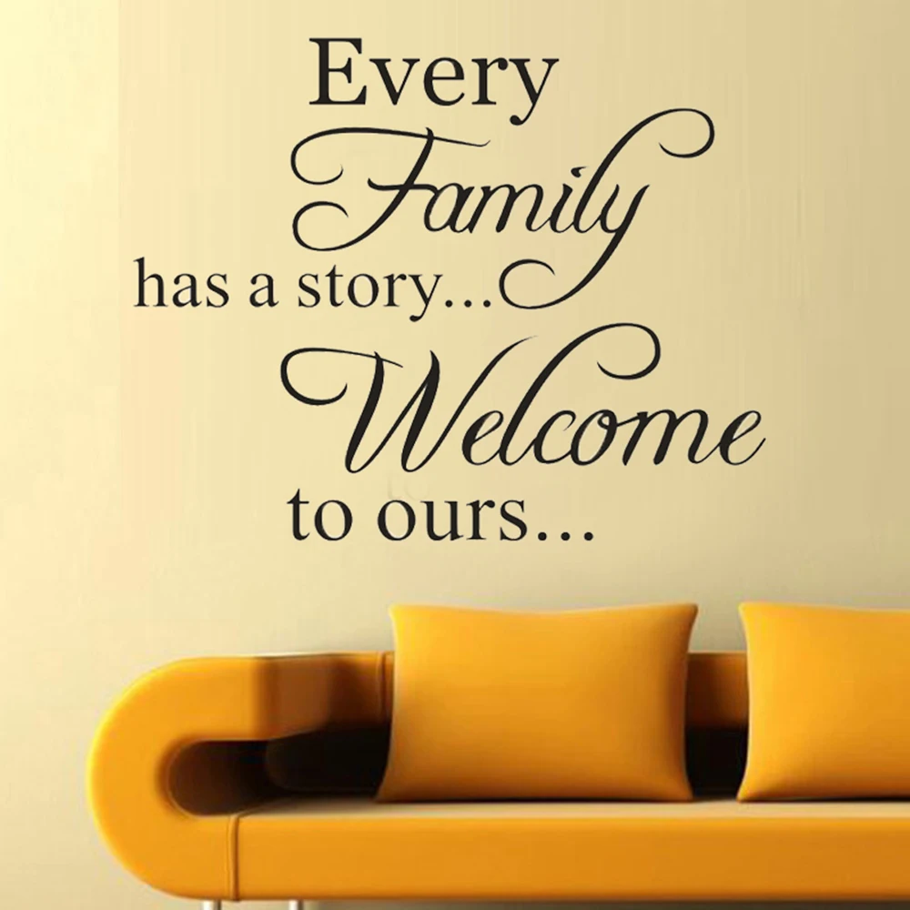 Съемные Семейные фрески для гостиной домашний декор настенные наклейки спальни