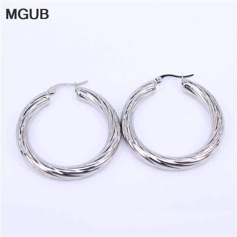 Stainless Steel Earrings Hoop Earrings Cute Hot Earrings 3050mm