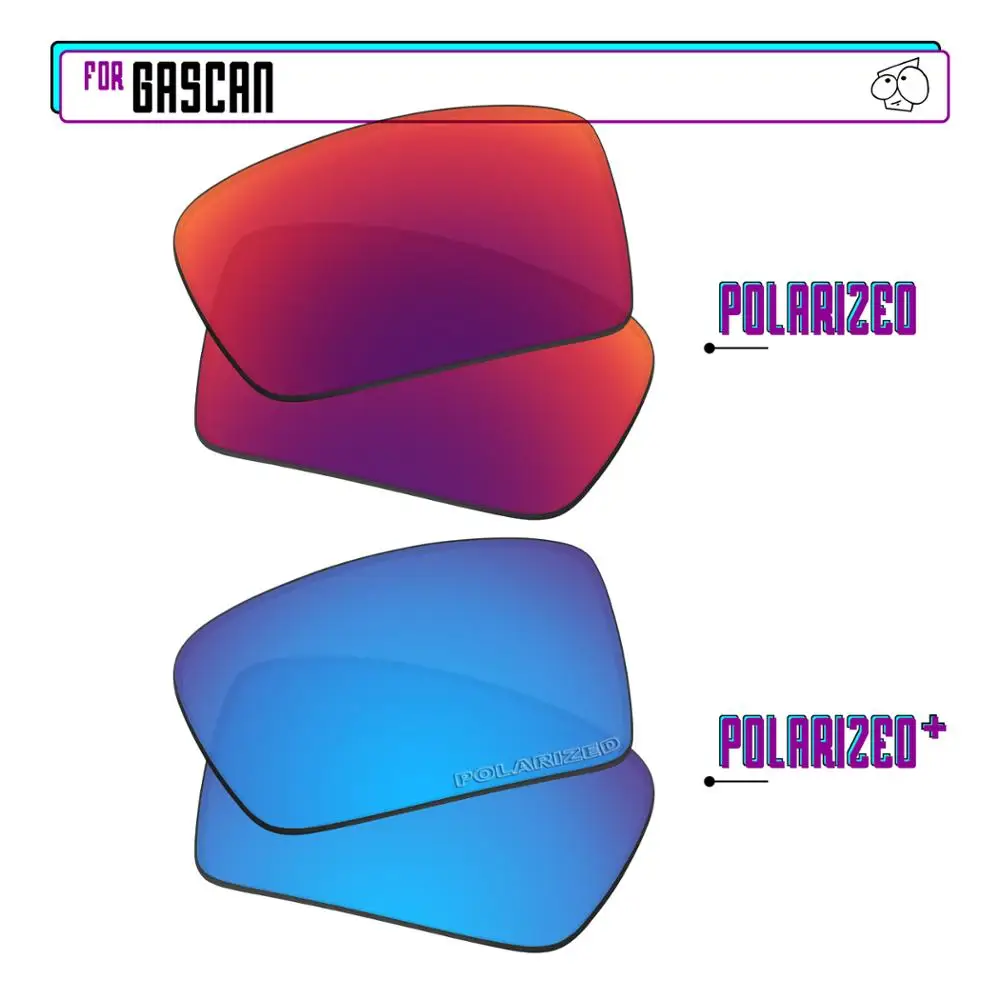 

EZReplace Polarized Replacement Lenses for - Oakley Gascan Sunglasses - BlueP Plus-MidnightP