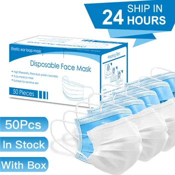 

Meltblown Medical masks Disposable Health Face Mouth Mask Dust-proof Anti-pollution Mask Surgical mask In Stock Use at Hospital