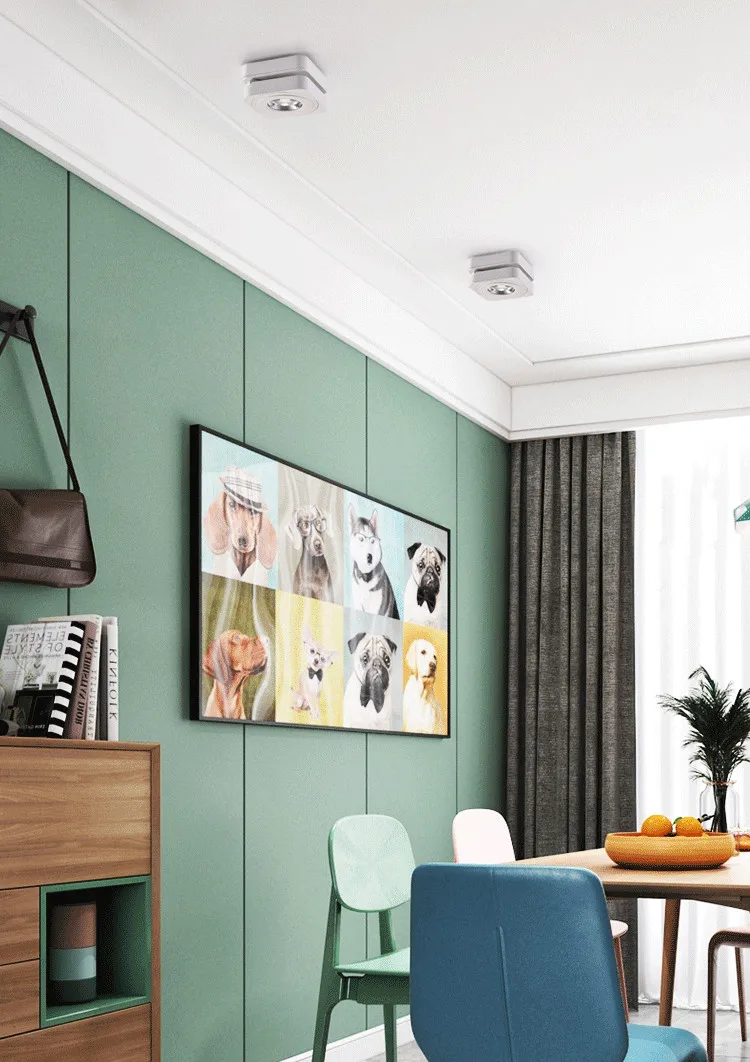 明装超薄射灯led方形灯筒灯单灯客厅吊顶吸顶北欧cob可调角度旋转-tmall_05