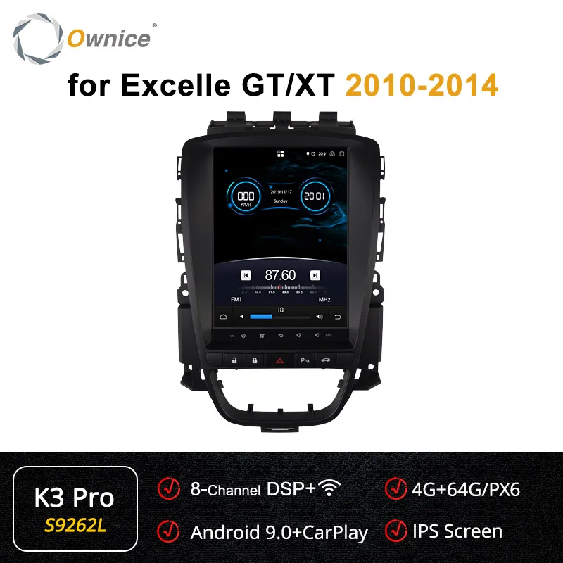 Owice HDMI ips экран 8 ядерный 4G+ 64G Android 9,0 PX6 Автомобильный DVD Радио для Buick Excelle GT/XT 2006- K3 K6 gps Navi DSP 4G - Цвет: S9262 K3-Pro