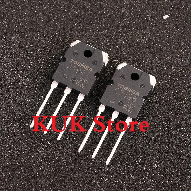 

Real Original 100% NEW A1941 C5198 2SA1941 2SC5198 TO-3P 50Pair = A1941 50PCS + C5198 50PCS