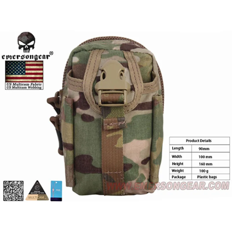 MC Emersongear Emerson тактическая поясная сумка M1 многофункциональная Практичная поясная сумка Подсумок Тактический БЫСТРОРАЗЪЕМНАЯ пряжка - Цвет: MC