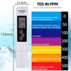 TDS метр тестер для Тестеры качества воды, 3-в-1 (TDS,EC, Температура), 0-9990 ppm + цифровой прибор для измерения уровня pH и тестер 0-14 рН питьевой 40% off ► Фото 3/6