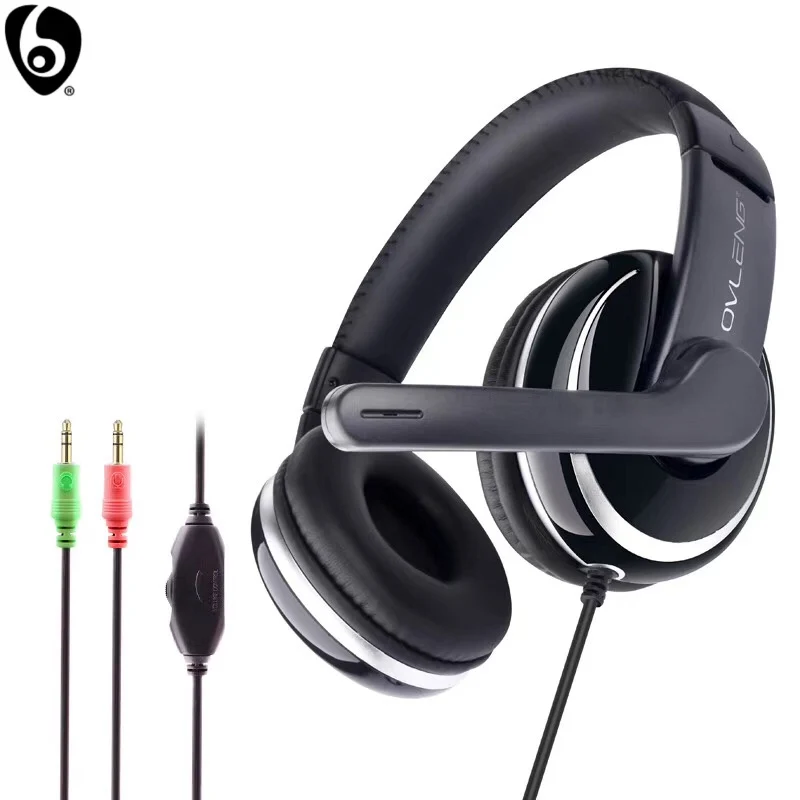 Проводные Игровые наушники OVLENG X7 Для киберспорта с микрофоном стерео объемный