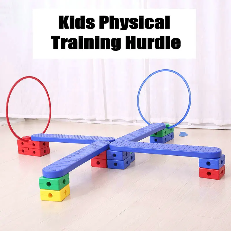 Kids Physical Training Hurdles with Bag, Balance and Eye Coordination Toy Training Tool for Children, Training Equipments 114pcs
