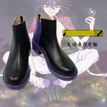 

Anime Danganronpa V3 Killing Harmony Ouma Kokichi Cosplay shoes Custom made men male shoes boots Halloween Carnival Props