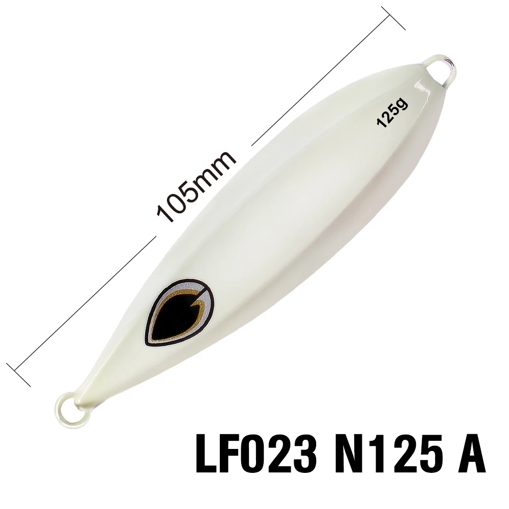 A No Hook Metel 1 шт., свинцовая приманка, 125 г/10,5 см, жесткий металлический джиг, приманка для рыбалки, 6 цветов, воблер, искусственная приманка с/без крючков - Цвет: A No Hook