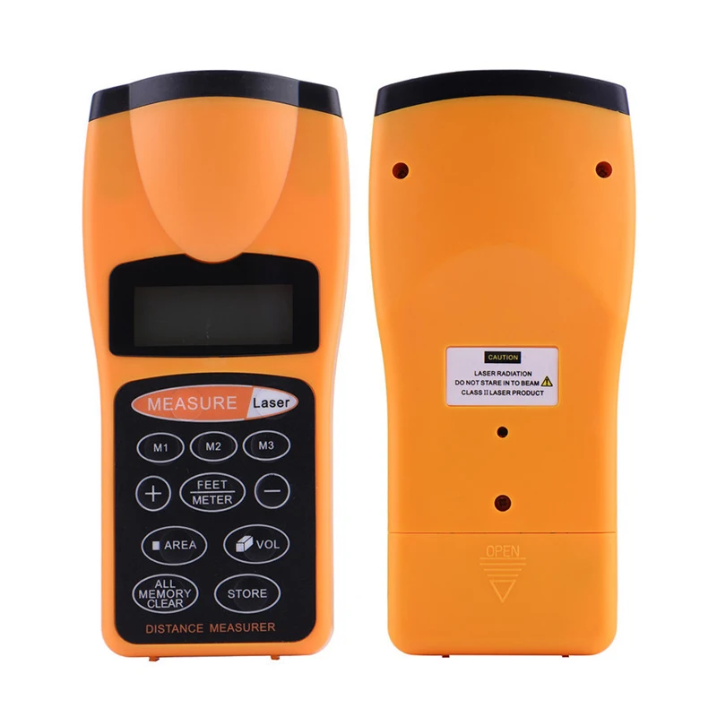 Handheld Ultrasonic Distance Measurer 0.5-18 meters Laser Rangefinder Electronic Tape Measure Building Area Volume Measurement
