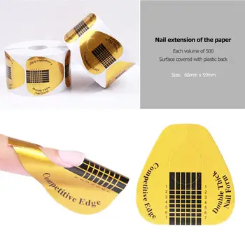

500pcs Nail Art Tools Nail Extension UV Gel Tips Extension Builder Form Guide For Nail Extension Stencil Manicure Tools