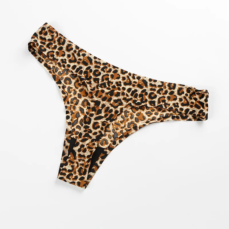 Женские сексуальные стринги 3 шт. шелковые бесшовные трусики нижнее белье