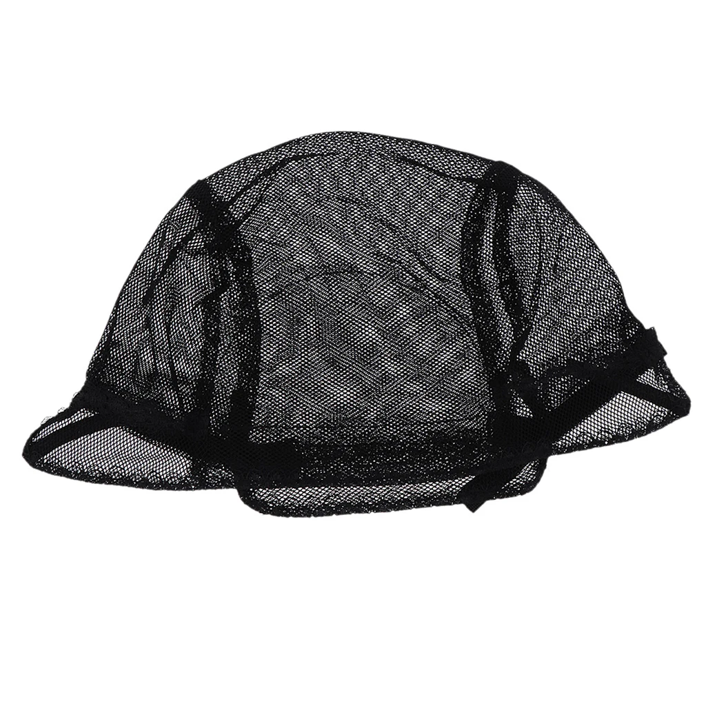 Breathable Elastic Hair Lace Cap Costume Mesh Net Making Wigs Spandex Snood Accessories Hairnet Band Black