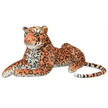 Леопардовая плюшевая игрушка Коричневый XXL
