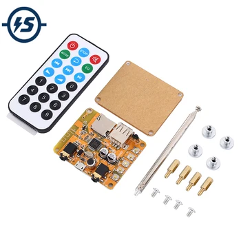 

Bluetooth Receiver Module Wireless MP3 Lossless Decoder Board Support FM U-disk TF Card Signal Input Acrylic Shell