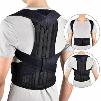

Unisex Posture Corrector Health Care Adjustable Belt Neck Support Lumbar Corset Back Brace Orthotics Breathable Spine Clavicle