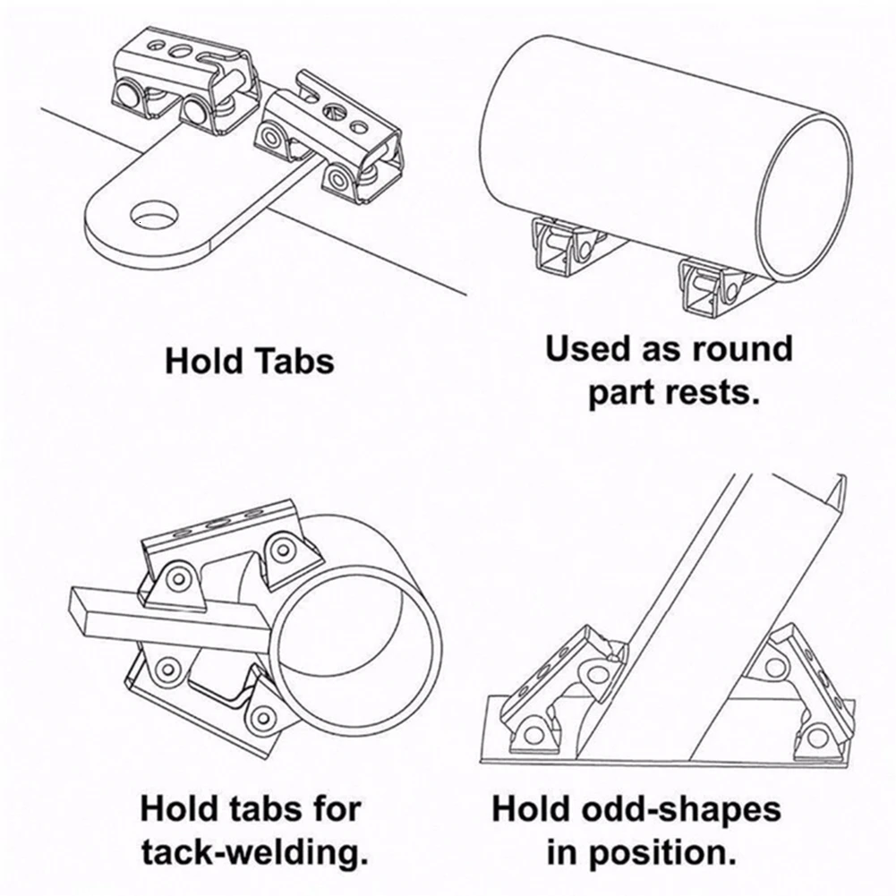 1PC Magnetic V-type Clamps V Shaped Magnetic Welding Holder Welding Fixture Adjustable Magnetic V-Pads Strong Hand Tool