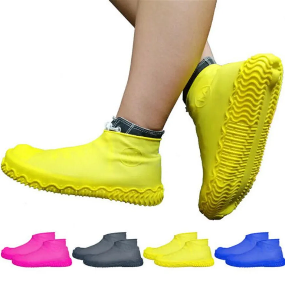

1 Pair Rainy Day Shoes Boots Cover Unisex Anti-slip Reusable Latex Shoe Covers Men Women Waterproof Rain Boot Overshoes Shoes