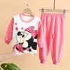 Cotton Baby Girl Clothes Winter Newborn Baby Clothing Set 2pcs Kids Clothes Set Spring Toddler Kids Clothes Pajamas Minnie Mouse 2