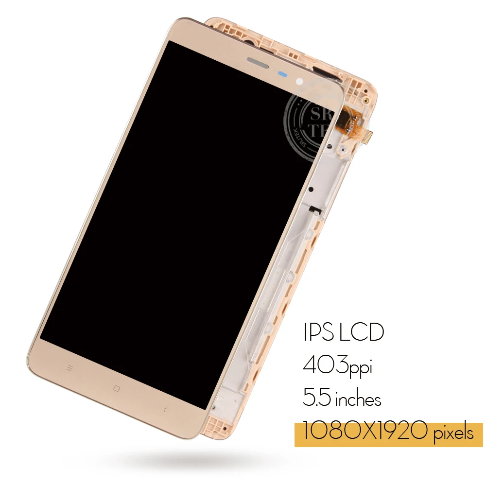 SRJTEK 150 мм 5," дисплей для Xiaomi Redmi Note 3 сенсорный экран дигитайзер для Redmi Note 3 ЖК MTK Helio X10 в сборе с рамкой