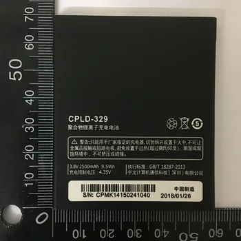 2018 New For Coolpad F1 battery 8297 8297w cpld-329 originnal New arrived Rechargeable High Capacity 2500mAh Lithium-ion Battery