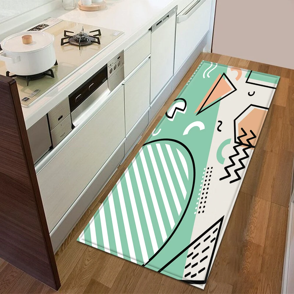Коврик для кухни, спальни, входной коврик, 3D геометрический узор, домашний пол, украшение для гостиной, ковер для ванной комнаты, нескользящий ковер - Цвет: JHA-12