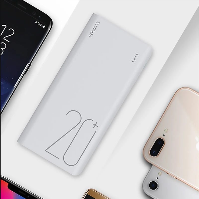 ROMOSS Sense 6+ 20000мАч power Bank с PD3.0 двухсторонняя Быстрая зарядка портативная [ доставка