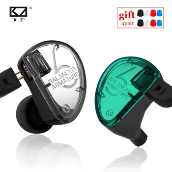 

KZ AS06 3BA Balanced Armature In Ear Earphone HIFI Running Sport Earphones Earplug Headset KZ ZS10 BA10 ZS6 ZST ES4 ZS5 V80 K6