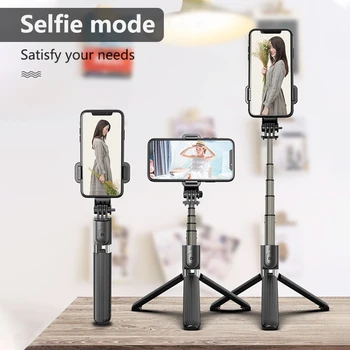 

3 in 1 Wireless Bluetooth Selfie Stick Tripod Selfie Handheld Monopod Tripod with Remote for iPhone Samsung Xiaomi Action Camera