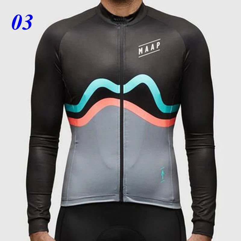 jerseys maap, зимняя велосипедная майка, мужская, с длинным рукавом, для горного велосипеда, Джерси, одежда, Mtb, куртка, для езды на велосипеде, топы, Майо, Ciclismo, сохраняет тепло - Цвет: jerseys
