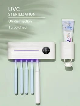 

Xiaomi UV Light Toothbrush Sterilizer Holder Inhibit bacterial Tooth Brush Antibacteria Box Automatic Toothpaste Dispenser