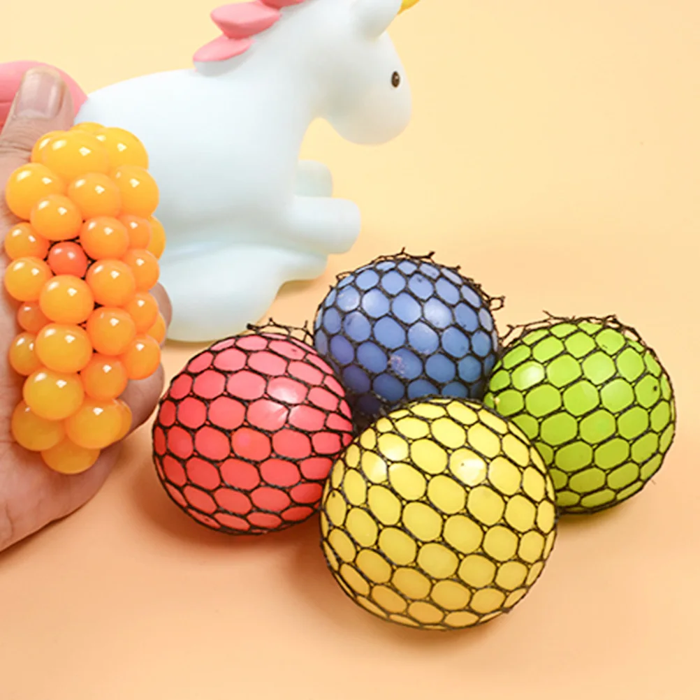 

Fancy Squishy Mesh Ball Stress Relief Squeeze Grape Balls Hand Fidget Toy Sensory Fun Toy Gadgets Gifts For Adult And Child #30