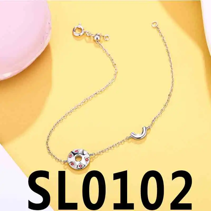TS-SL007, высокое качество,, милый испанский медведь, драгоценный камень, ожерелье, саморазработанное ювелирное изделие, ожерелье из стерлингового серебра - Цвет камня: SL0102-812451590