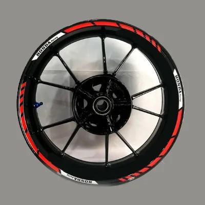 Для honda cbr10001000rr 600600r 300R CBR650F мотоциклетные наклейки на колеса Водонепроницаемый Светоотражающие накладки для обода спереди и сзади на заказ внутренний обод - Цвет: A-1