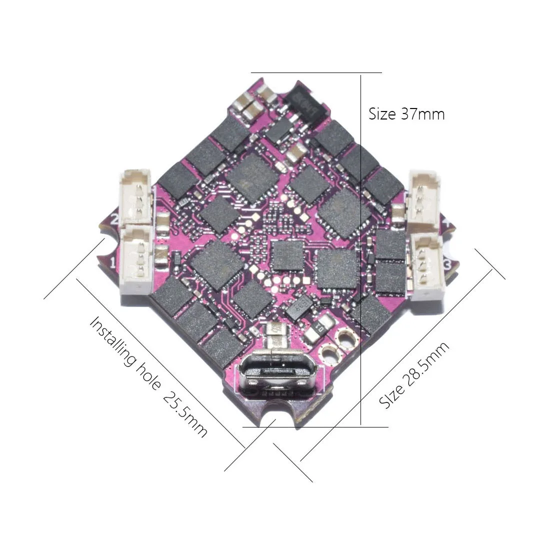 Комбинированный DIY FPV гоночный Дрон 4x EX1103 бесщеточный мотор+ Supra-F4 F411 Контроллер полета AIO OSD BEC& 12A BL_S 2-4S 4в1 ESC часть