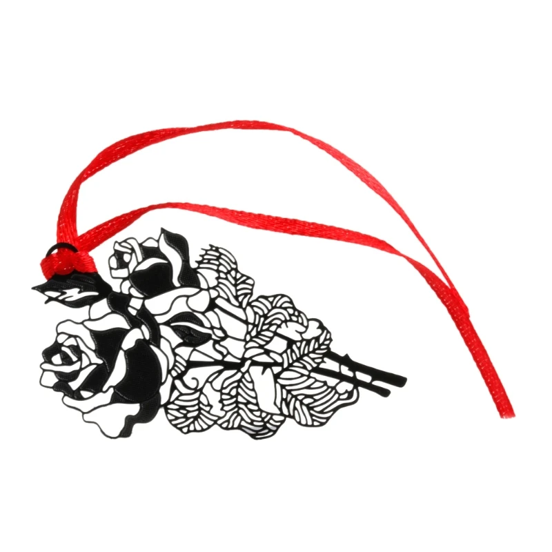 

Retro Rose Metal Book Mark Note Memo Bookmark Label Vintage Creative Gift New LX9A