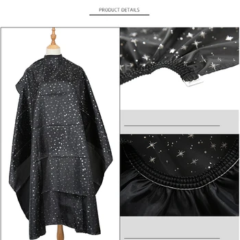 

Hair Cutting Cape Star Pattern Hair Apron Cape Hairstylist Waterproof Haircut Cloth Wrap Protect Cutting Salon Dress Cape