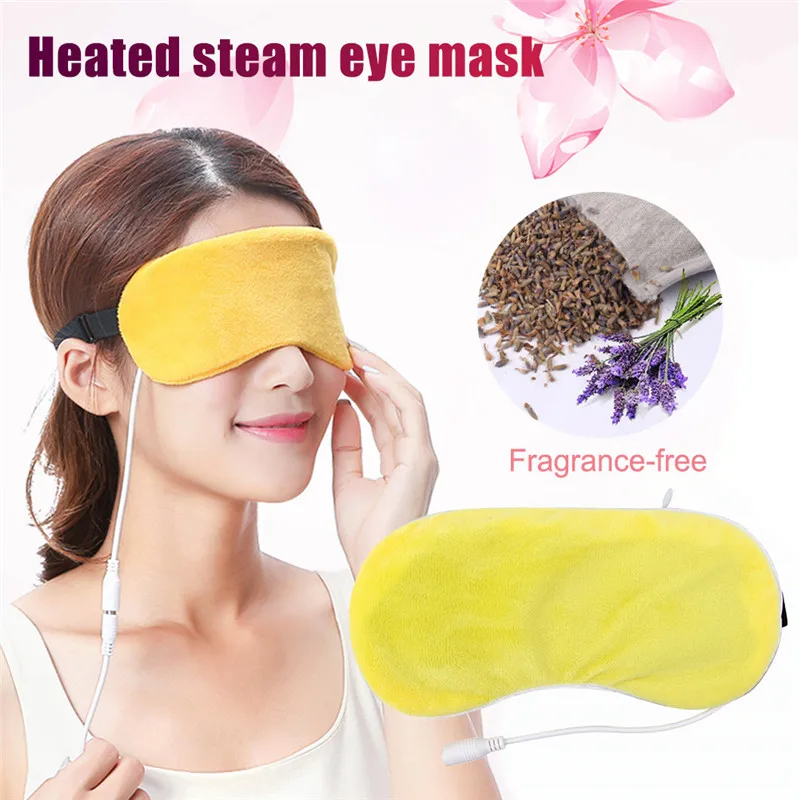 Маска для глаз с подогревом от USB светящаяся маска защитой темных кругов массажер