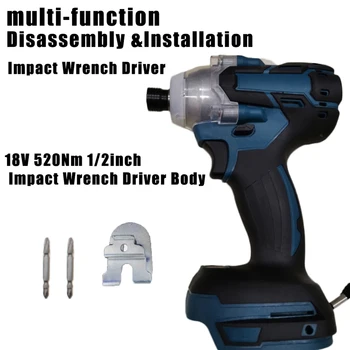 

Impact Wrench Driver Body Hot Sale 18V 520Nm For Makita DTW285Z Cordless 1/2in Impact Wrench Driver Body No Battery