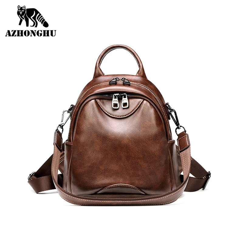Small Bag Backpack Female Retro Travel Large-Capacity Anti-Theft Fashion Wild Leisure