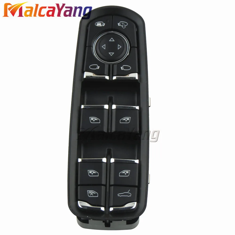 Мощность окна зеркало переключатель для Porsche Panamera Cayenne Macan 2011 2012 2013 - Цвет: With car window Logo