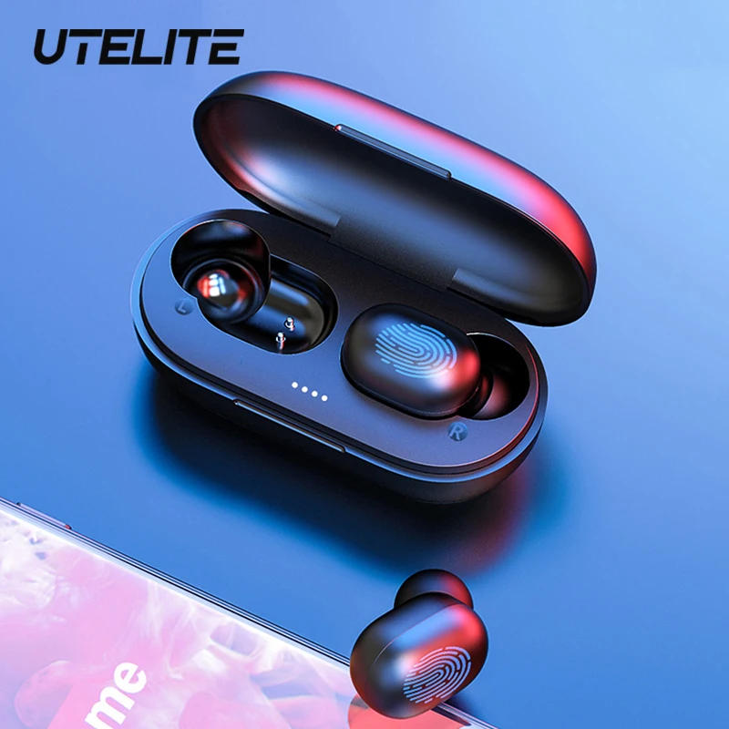 UTELITE A6X наушники-вкладыши TWS Беспроводные наушники с микрофоном bluletooth 5 0 сенсорный