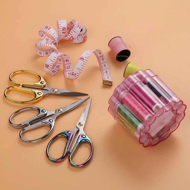 Warped Head Embroidery Scissors Curved Head Gold Scissors Sewing for Fabric Cross Stitch Handicraft Tools Yarn Shears sewing supplies craft scissors sewing scissors