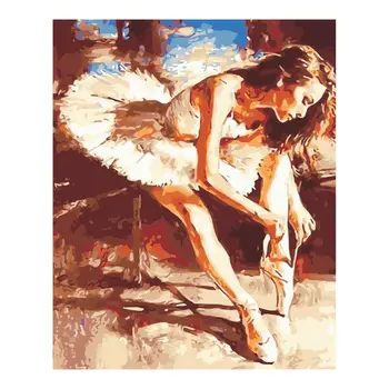 

Paint For Adults and Kids DIY Oil Painting Kits Pre-Printed Canvas