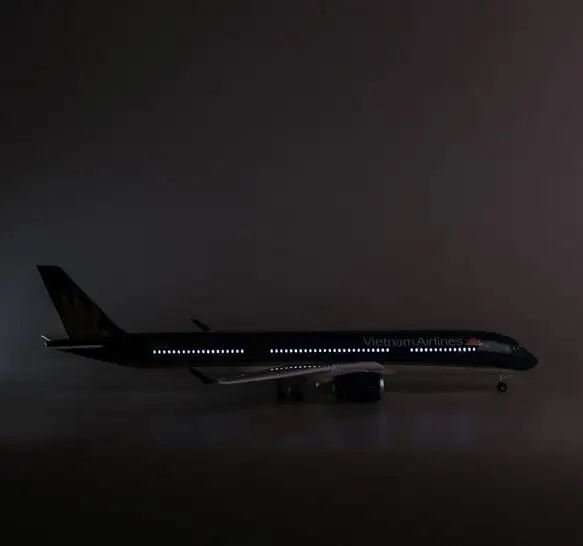 47 см 1/142 масштабная модель самолета Boeing B787 Vietnam Airlines A350 модель самолета с колесами-светильник для коллекции полимерных самолетов - Цвет: with light