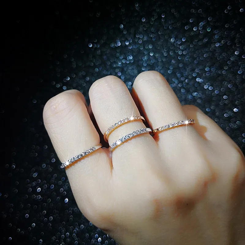 Yan Hui Joyas De La Sra Micro Pave Cz Circonio Banda De De Yan Hui Joyas De La Sra Micro Pave Cz Circonio Banda De De