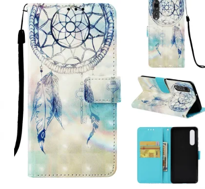 

Lucky Animal For Huawei P30 Luxury Protective Leather Hoesje Huawei P30 Pro Flip Insert Card Huawa P30 P30Pro Hoider Stander Cas
