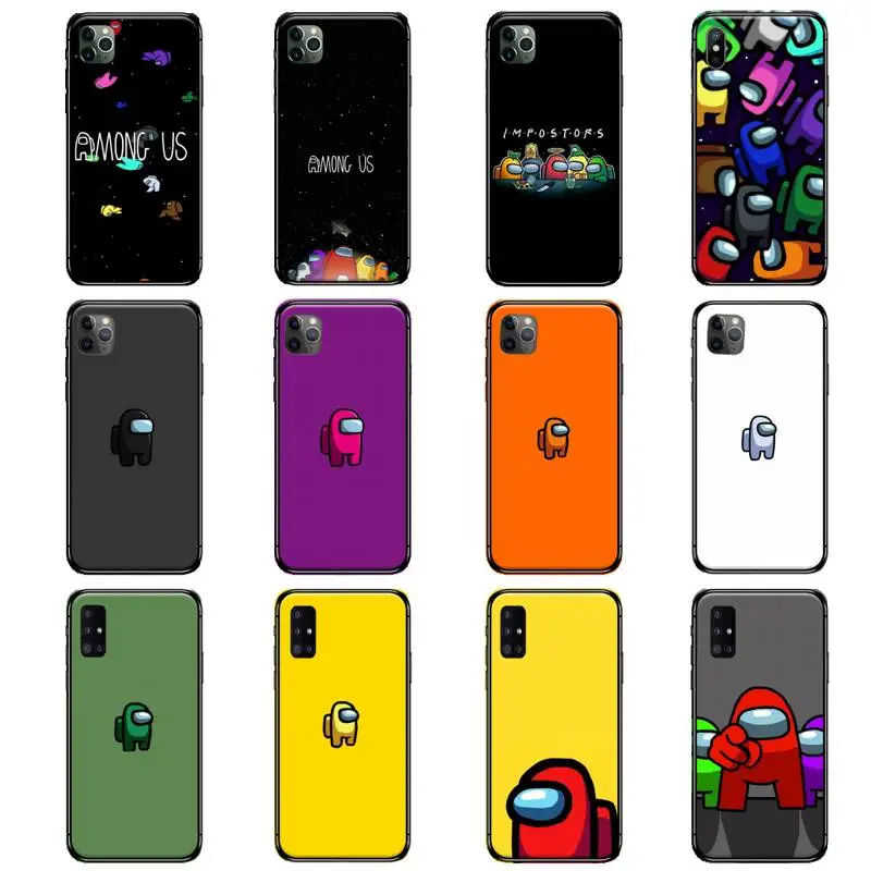 

Among Us pretty silicone Phone Case for iPhone 11 12 pro XS MAX 8 7 6 6S Plus X 2020 XR mini