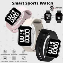 

LED Electronic Wristwatch Life Waterproof Fitness Wristwatch Digital Sport Watch Women Watches Rubber Digital Men Girl Kid Hours