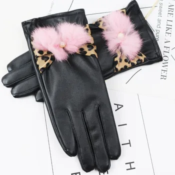 

Best Selling Women's Gloves Cute Winter Waterproof With Anti-Slip Elastic Cuff Thermal Soft Lining Gloves Drop Shopping Wd3